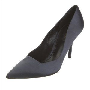 Dolce & Gabbana Satin Pointed Toe Heels